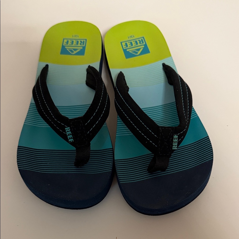 Reef Multicolor Striped Flip Flops